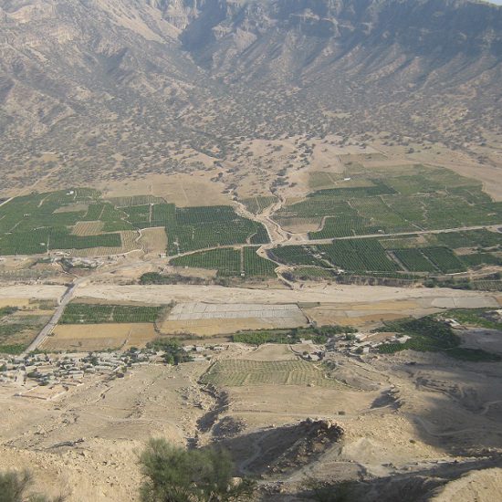 up view of Sassanid Archaeological Landscape, Bishapur (UNESCO heritage), Iran