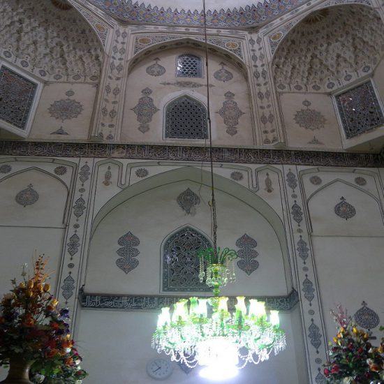the interior view of Shah Nimatullah Wali’s Shrine, Mahan, Kerman, Iran