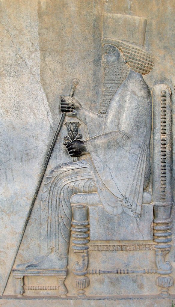 Relief of Darius I in Persepolis Naesh e Rostam 584x1024 - Naqsh-e Rostam (Necropolis) | Shiraz, Fars, Iran