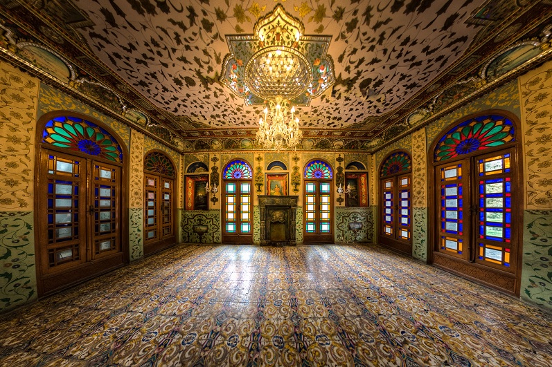 Paintings and Sashes in Golestan Palace, Iran