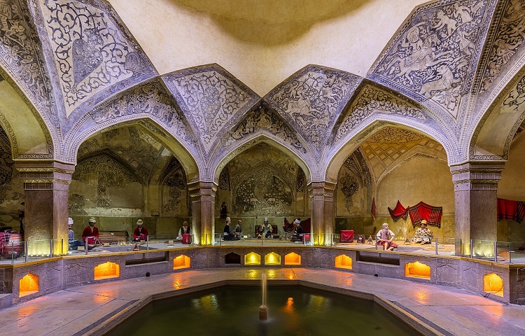 Vakil Bathhouse, Shiraz cultural attraction, Iran 