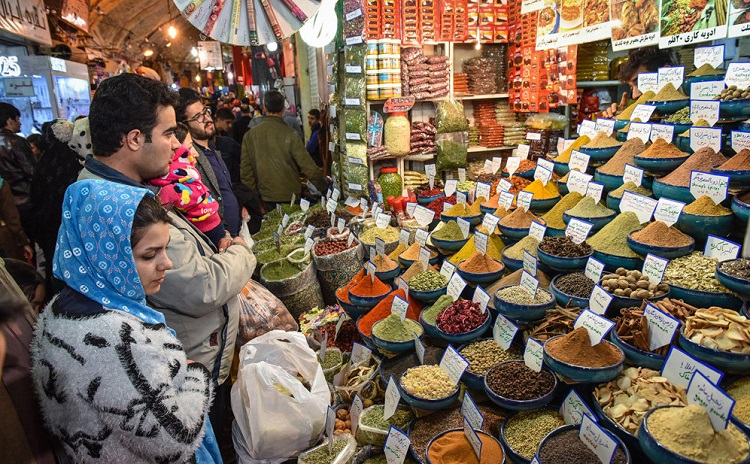 people in Vakil bazaar, Shiraz cultural attraction, Iran 