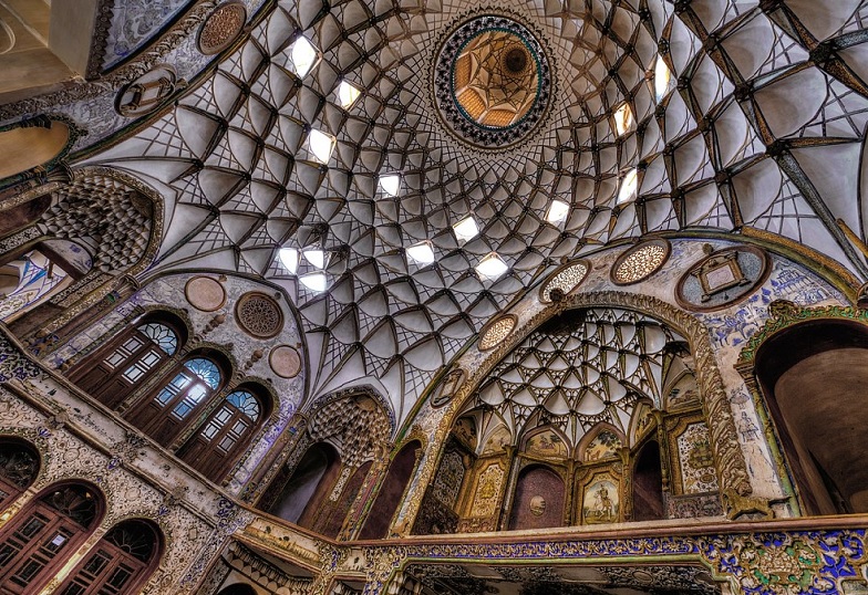 Muqarnas in the Ceiling, Kashan, Iran Attractions 