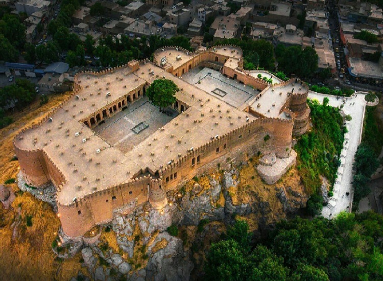 FalakOlAflak Top View - Falak-ol-Aflak Castle (Shapur Khast Citadel) | Khorramabad, Iran