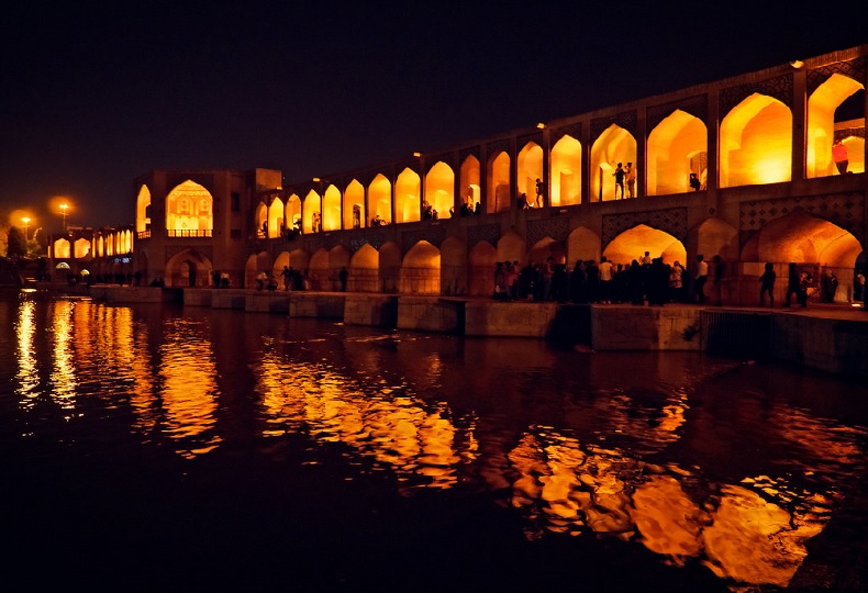 Khaju Bridge 1 - Khaju Bridge (Khajoo Bridge), Isfahan, Iran