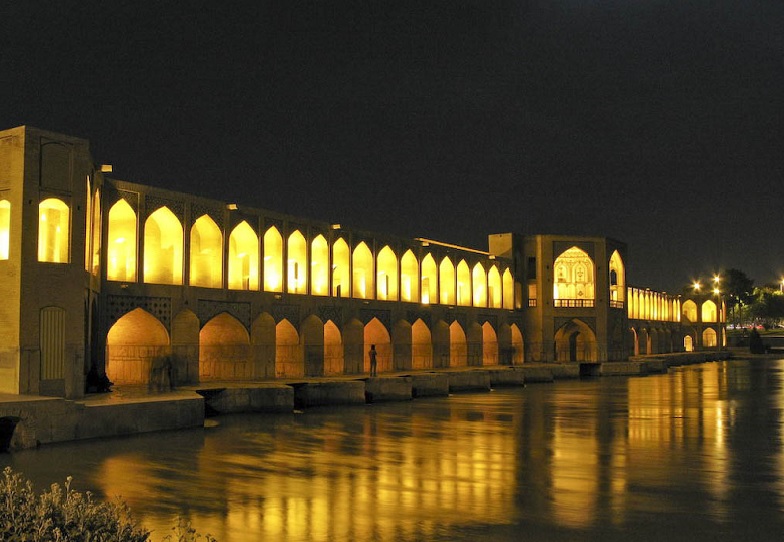 Khaju Bridge 3 - Khaju Bridge (Khajoo Bridge), Isfahan, Iran