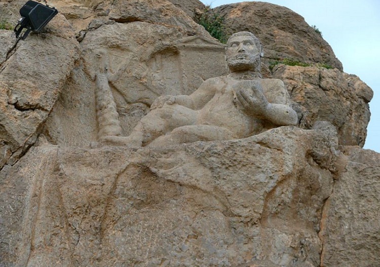 Statue of Hercules - Behistun Historical Site | Behistun Inscription (Bisotun) | Mount Behistun