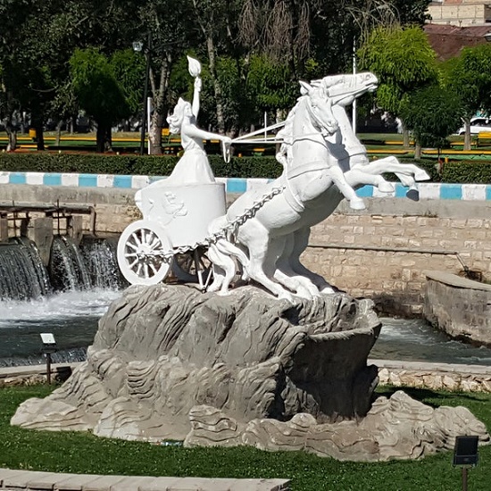 Anahita statue in Iran 