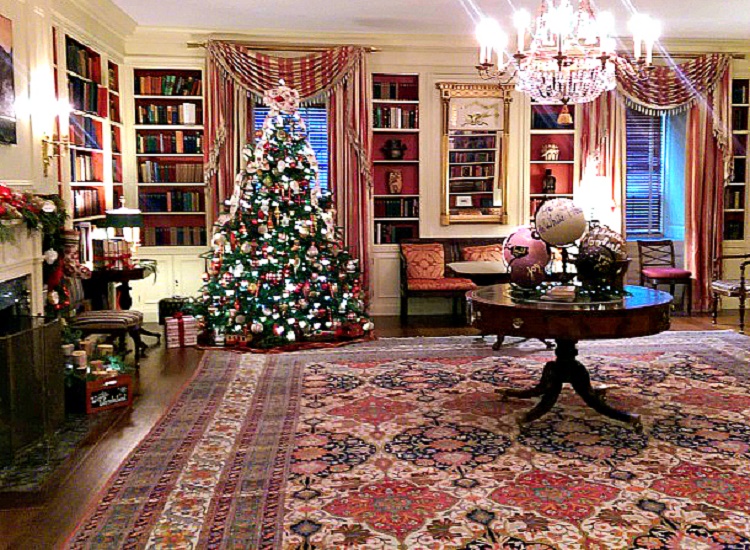 Persian carpet at the White House, Library room, Persian art across the world, Iranian art, Iran attractions