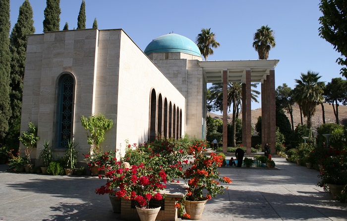 the yard of Tomb of Saadi Shirazi - Shiraz, Iran