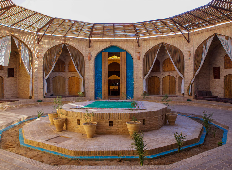 interior of zeinodin caravanserai - Zein-o-Din Caravanserai | Mehriz, Yazd, Iran