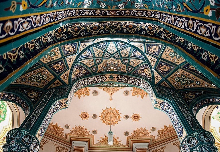 islamic art, architecture, shafei mosque, kermanshah, iran