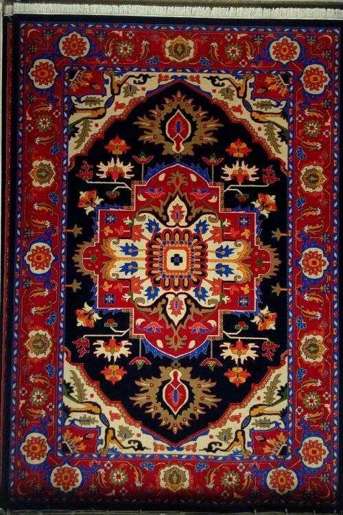  a colorful carpet which is for Turkmen tribe in Iran - Iranian Handmade Carpets