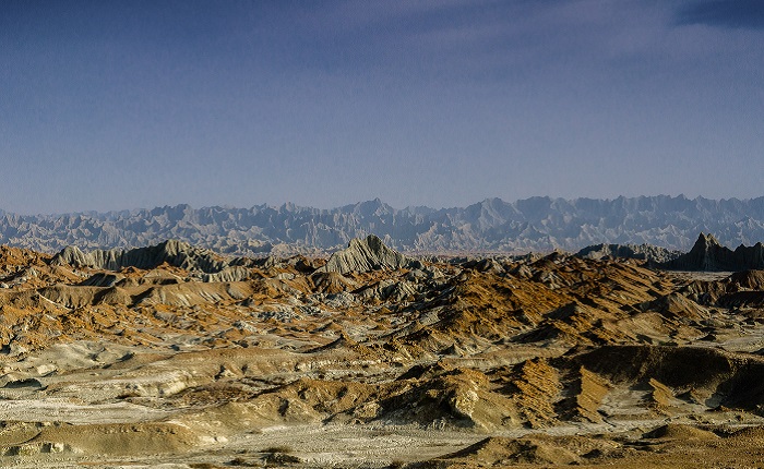 Martian Mountains, a special mountains around Chabahar, Iran 