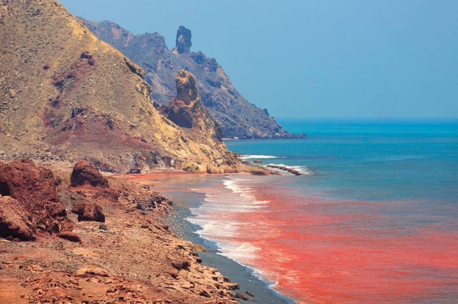 red beach - BEST Hormuz Island Tour & Travel Packages 2024- Hormoz Island
