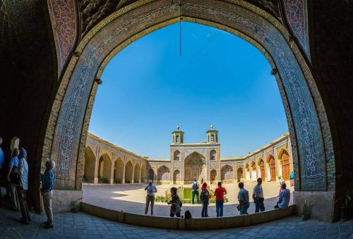 nasir al mulk mosque shiraz arcade iran may visitors take tour beautiful inner courtyard traditional 55874741 trans - BEST Iran Luxury Tours & Holidays 2024 - Luxury Travel to Iran