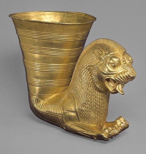 The golden cup discovered in Hegmataneh