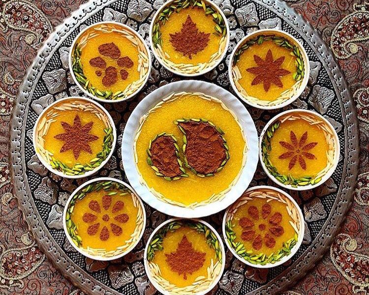 nazri food, sholezard dessert, holiday in iran, official persian day off.